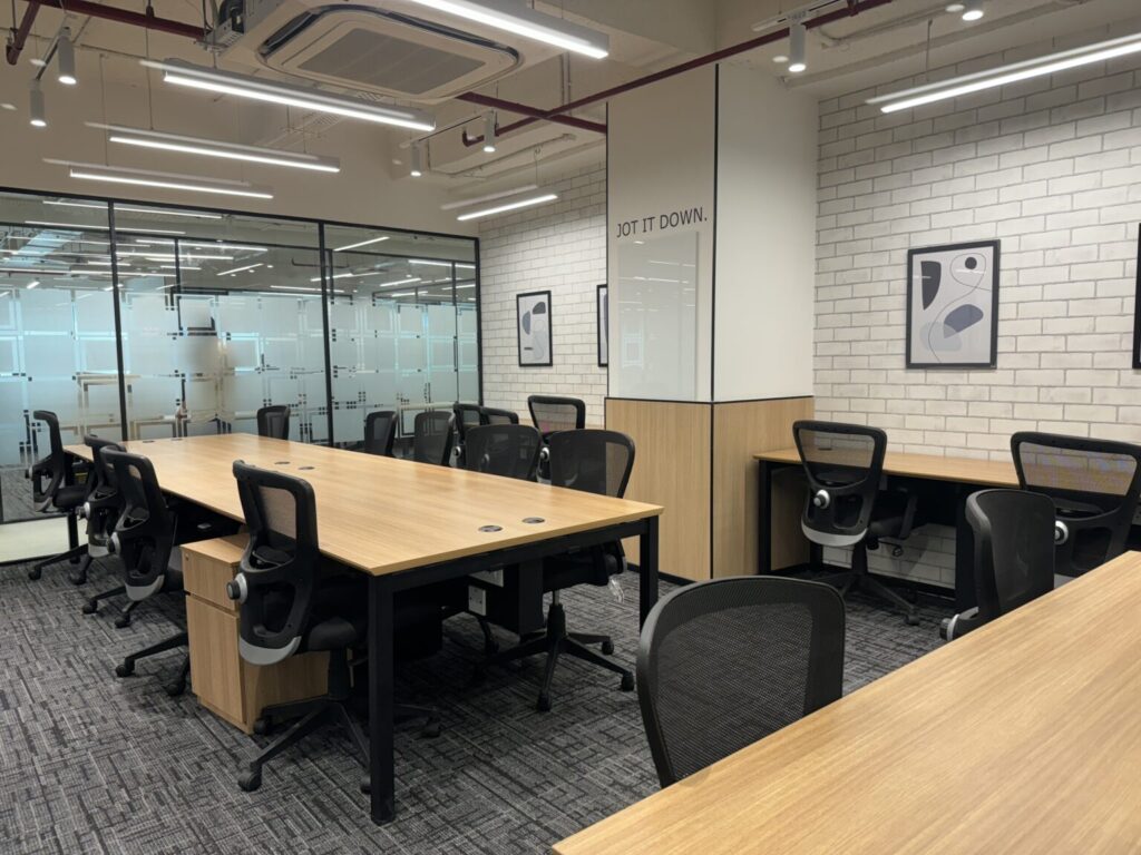 Private cabins in Noida Sector 3 with flexible, furnished spaces in a managed office environment.